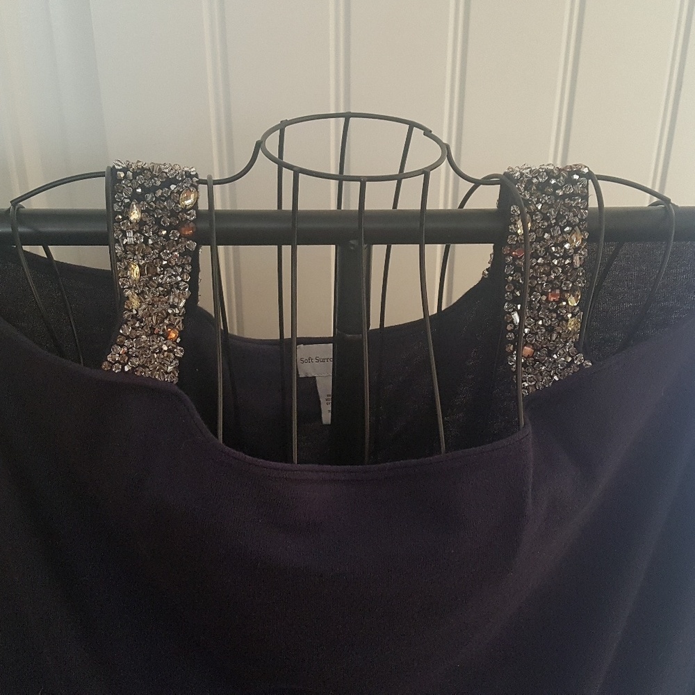 Jeweled Cold Shoulder Sweater